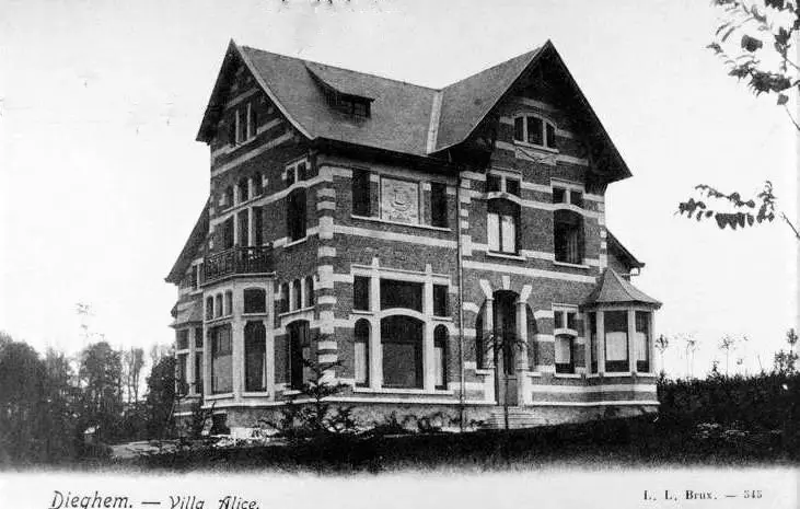 Oude prentkaart van Villa Alice.