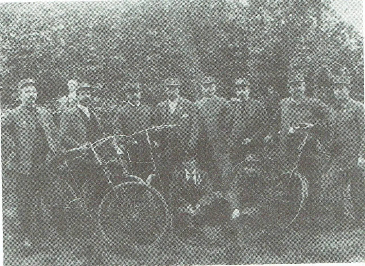 De eerste veloclub van Diegem, in 1893.